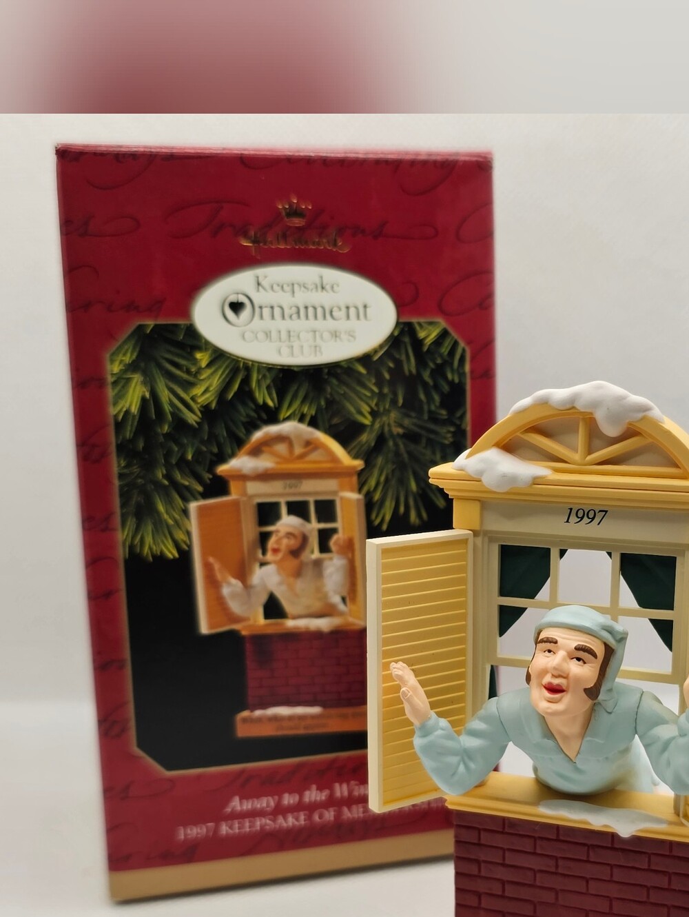 New Hallmark Christmas Ornament Away to the Window 1997 Collector's Series Bra